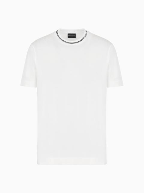 ASV Lyocell-blend jersey T-shirt with logo on collar