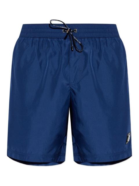 logo-plaque swim shorts