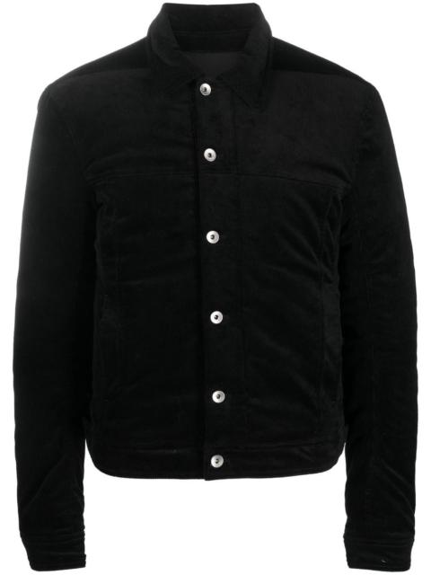 Rick Owens DRKSHDW button-down corduroy worker jacket