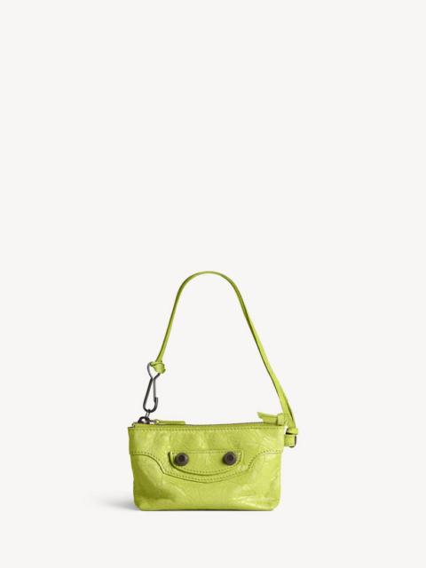 BALENCIAGA Women's Le City Zipped Pouch Charm in Pistache