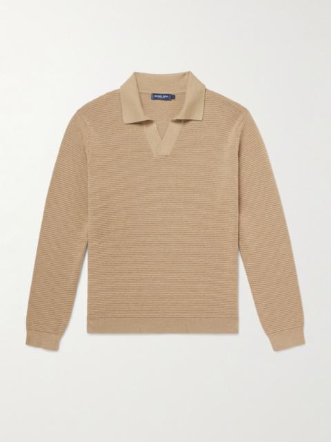 FRESCOBOL CARIOCA Orlando Merino Wool Polo Sweater Beige