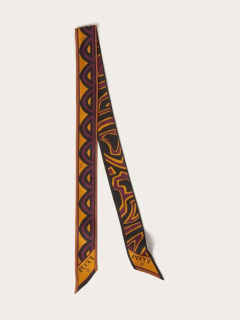 PUCCI MIXED PRINT SILK BANDEAU