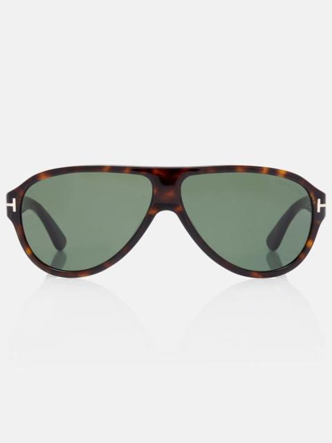 TOM FORD Samuele aviator sunglasses