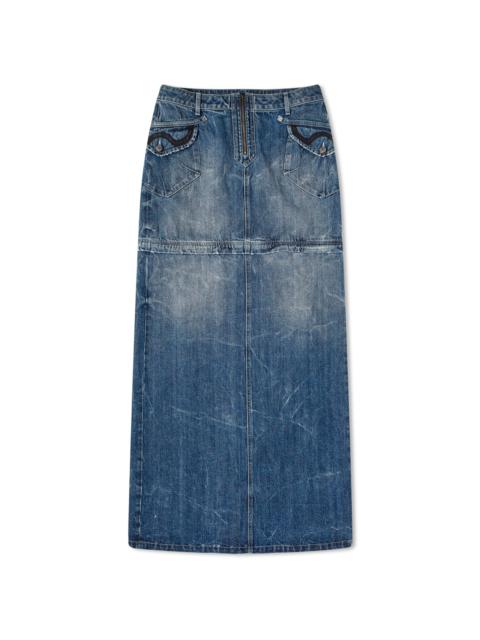 Martine Rose Martine Rose Zip Off Denim Skirt