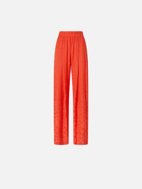 PINKO FLORAL JACQUARD TROUSERS