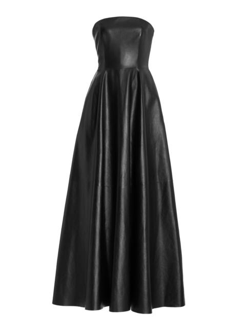 GABRIELA HEARST Rhone Dress in Black Nappa Leather