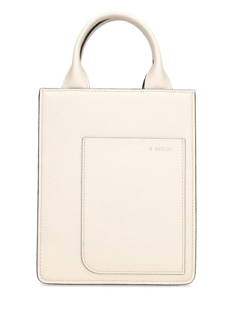 Valextra Mini boxy shopping top handle bag