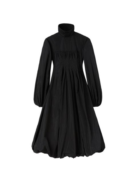 calf-length long-sleeve dress