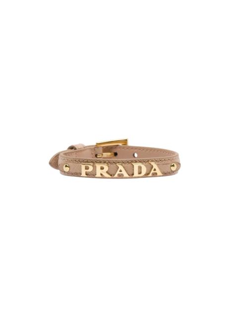 Prada Saffiano Leather Bracelet