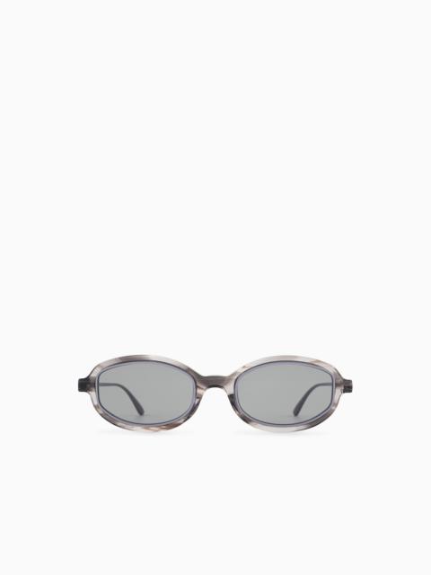 EMPORIO ARMANI WOMEN’S OVAL SUNGLASSES
