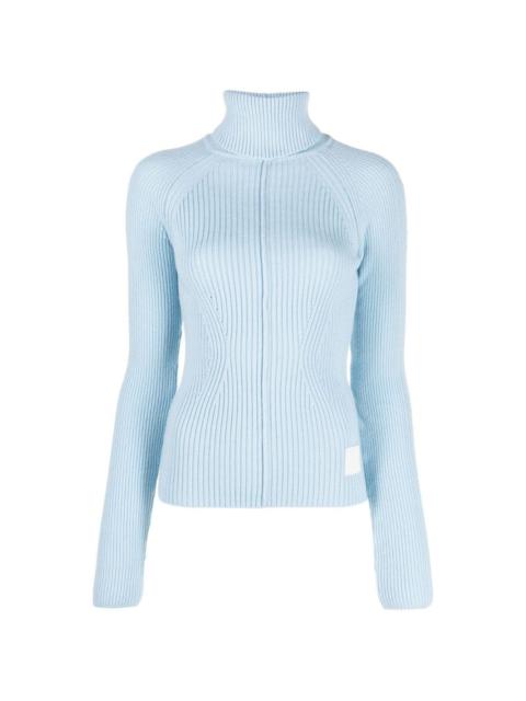 roll-neck wool-blend sweater