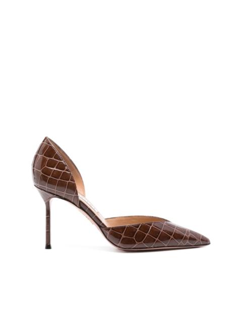 Uptown 85mm leather pumps