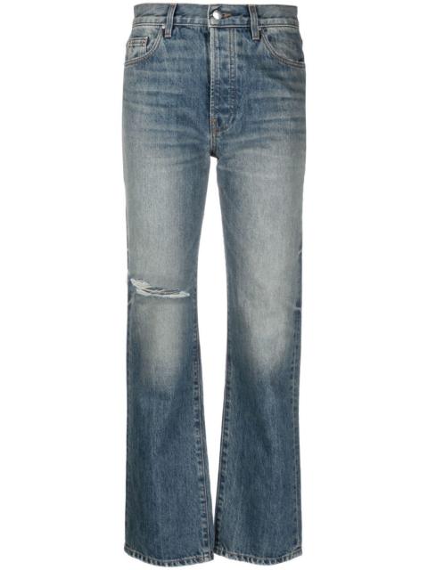 AMIRI mid-rise distressed straight jeans