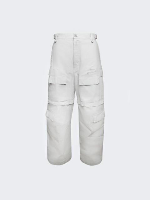 BALENCIAGA Large Cargo Pants Light Grey