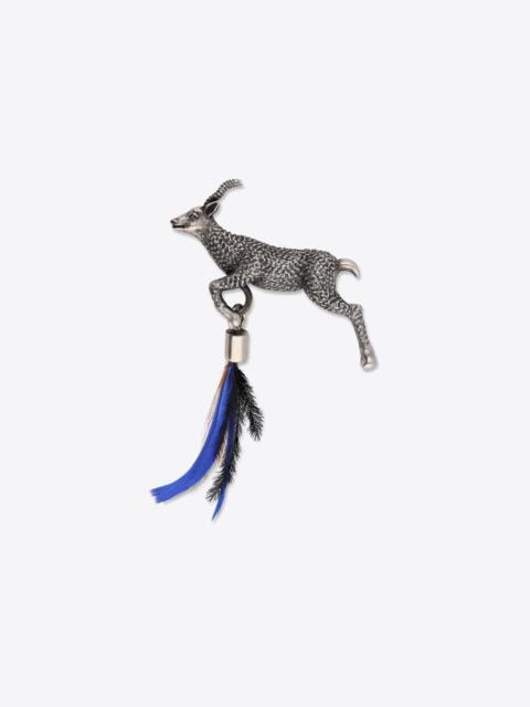 Dries Van Noten SILVER FEATHER BROOCH