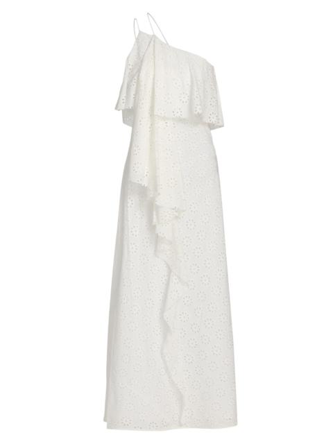 STAUD Women's Isa Eyelet Maxi Dress - White Eyelet
