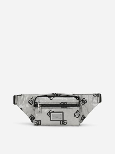 Dolce & Gabbana Small coated fabric belt bag with logo