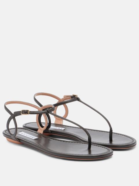 AQUAZZURA Almost Bare leather thong sandals