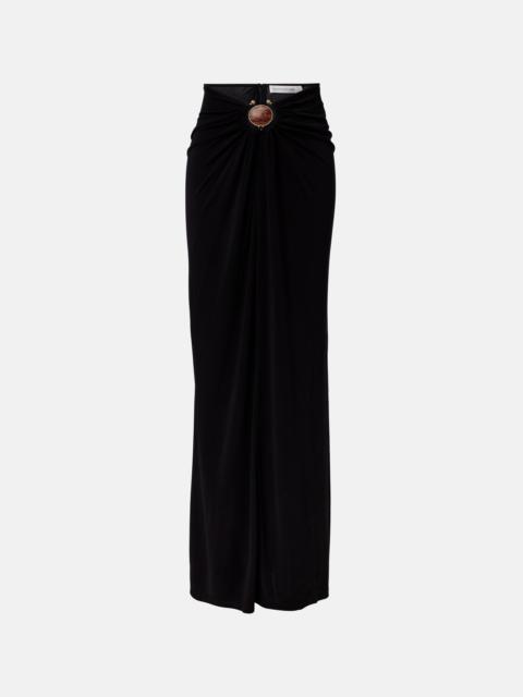 CHRISTOPHER ESBER Embellished gathered jersey maxi skirt