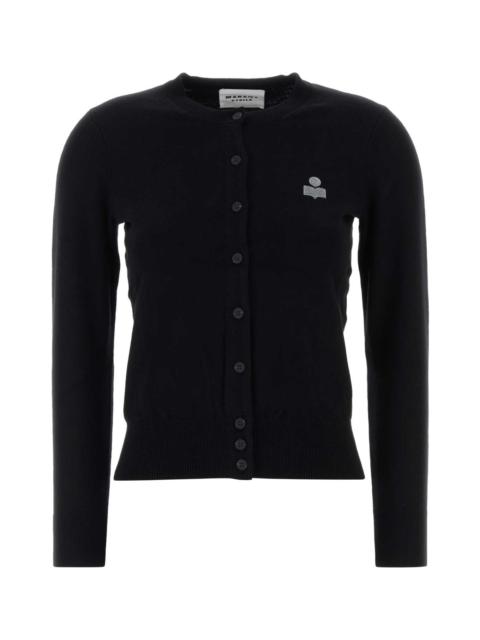 Black Cotton Blend Mona Cardigan