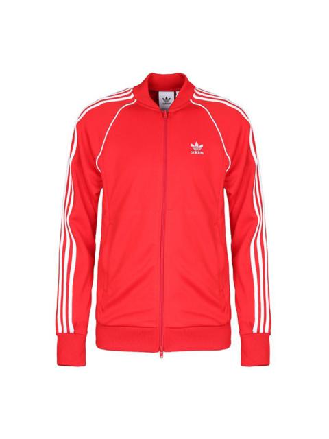 adidas originals Zipper Sports Jacket Red CW1257