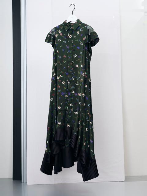 sacai Floral Print Dress