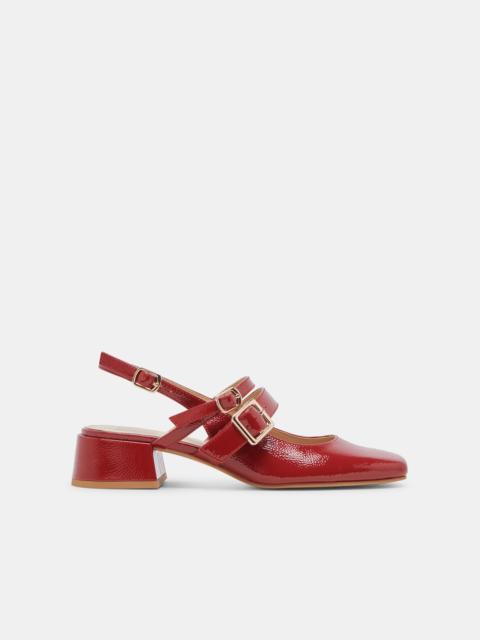 dolce vita PATZY HEELS CRIMSON CRINKLE PATENT LEATHER