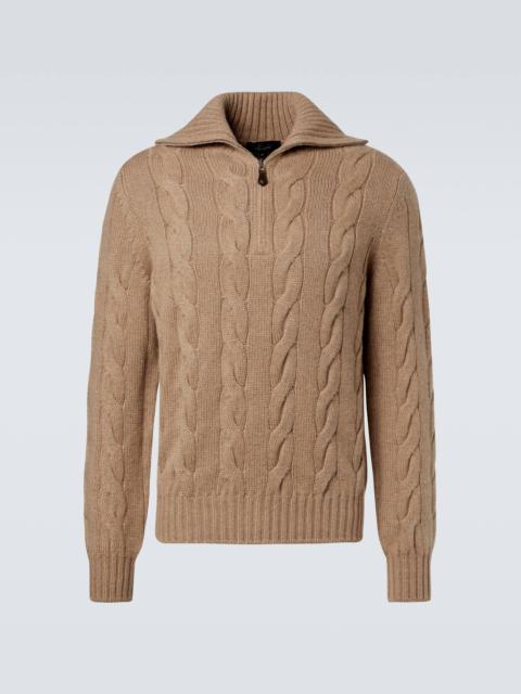 Loro Piana Napier cable-knit cashmere sweater
