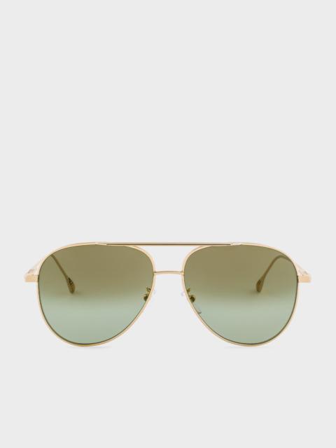 Paul Smith Shiny Gold 'Dylan' Sunglasses