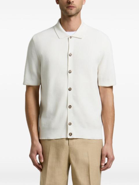 PESERICO ribbed-knit short-sleeve shirt