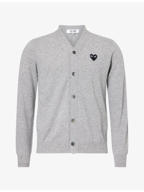 Comme des Garçons PLAY Heart Motif-Logo Wool Cardigan