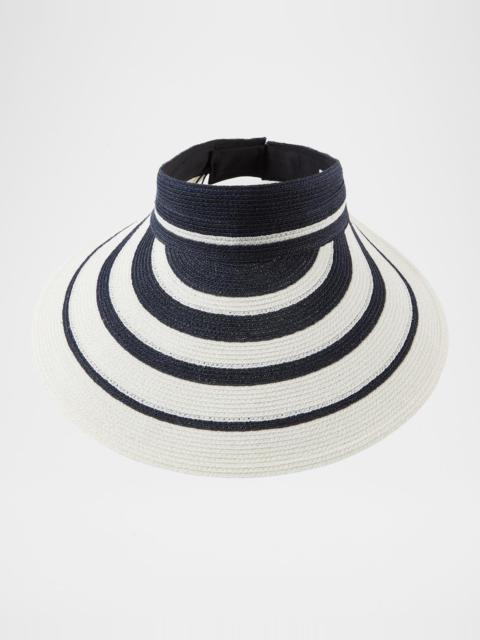 EUGENIA KIM Trixie Striped Visor