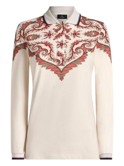 Etro paisley-print polo shirt