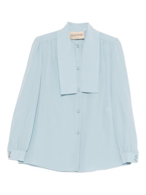 Valentino tie-collar buttoned shirt