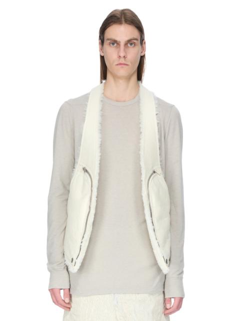 Rick Owens shearling-trim zip-fastening gilet