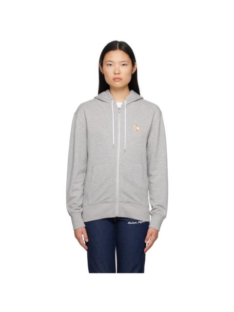 Gray Chillax Fox Hoodie