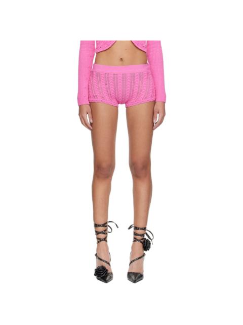 Blumarine Pink Scalloped Shorts