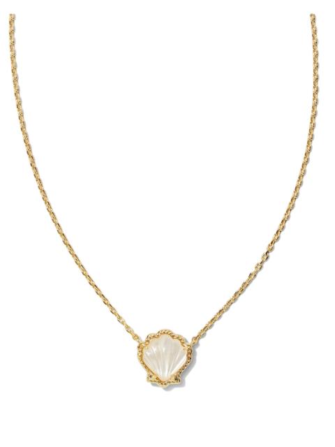 KENDRA SCOTT Brynne Shell Gold Short Pendant Necklace