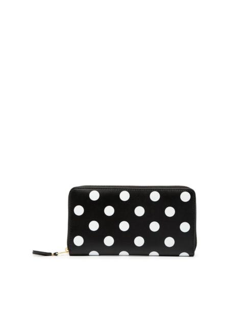 polka-dot print wallet
