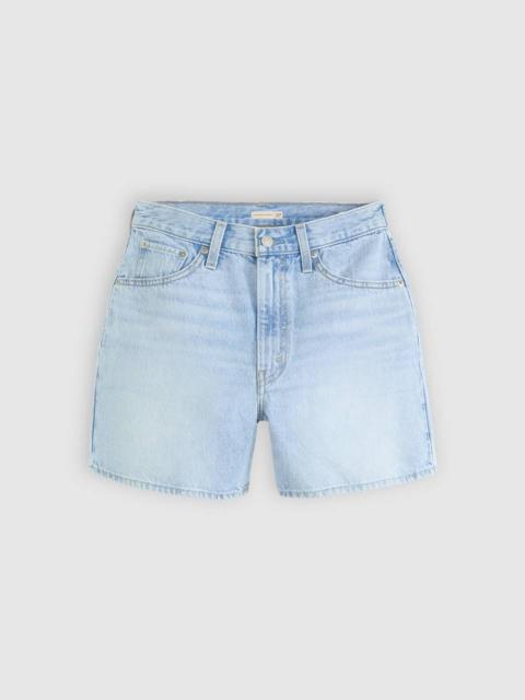 HIGH RISE CINCH MID-THIGH WOMEN'S SHORTS