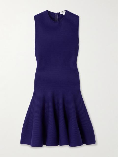 Alaïa Ribbed Wool-blend Mini Dress
