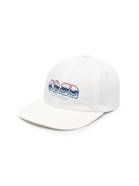 Clouds embroidered baseball cap