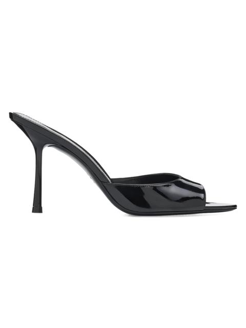 Stuart Weitzman Women's Lexington 85MM Patent Leather Mules - Black