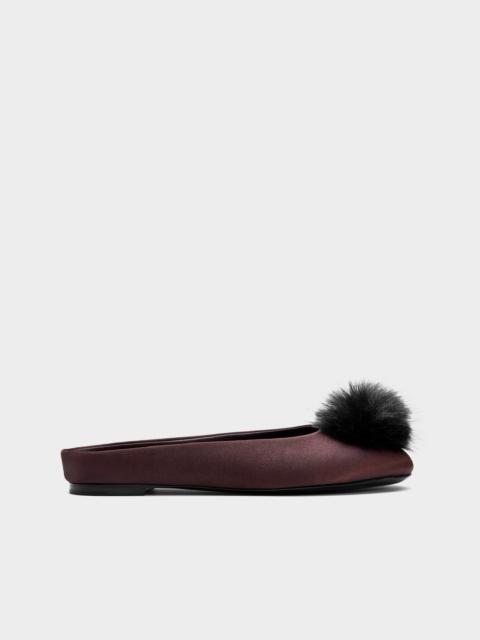SIMONMILLER Pom Pom Riad Mule In Espresso