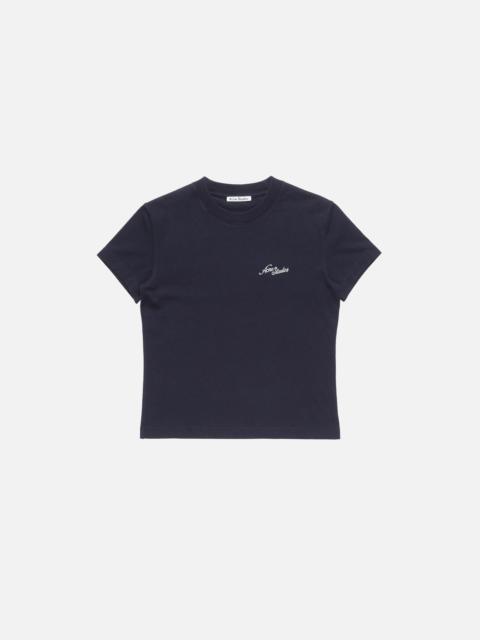 Acne Studios Jersey t-shirt with logo - Dark navy