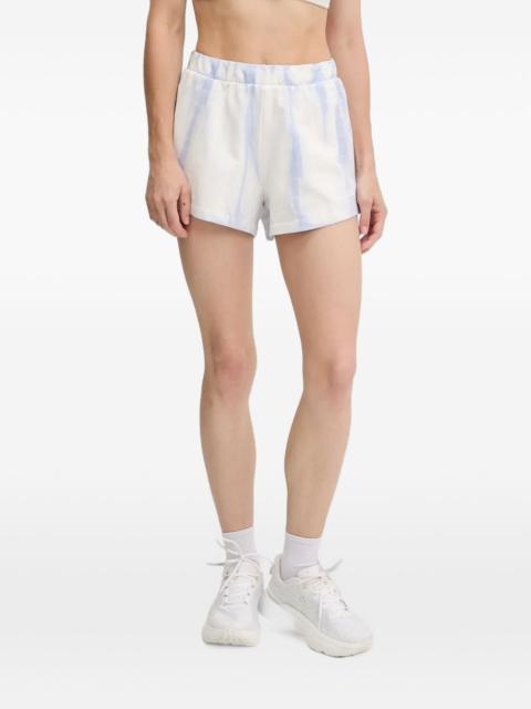GUESS USA tie-dye logo-print mini shorts