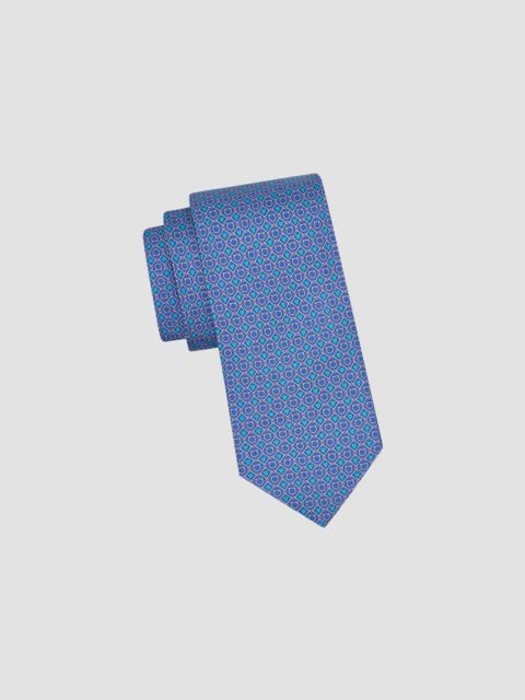 FERRAGAMO Men's Gancini Heart Silk Tie - Azzurro