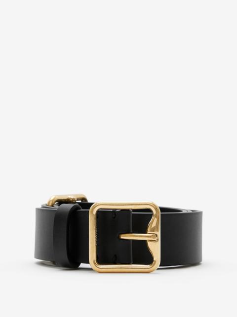 Burberry Leather Double B Buckle Belt