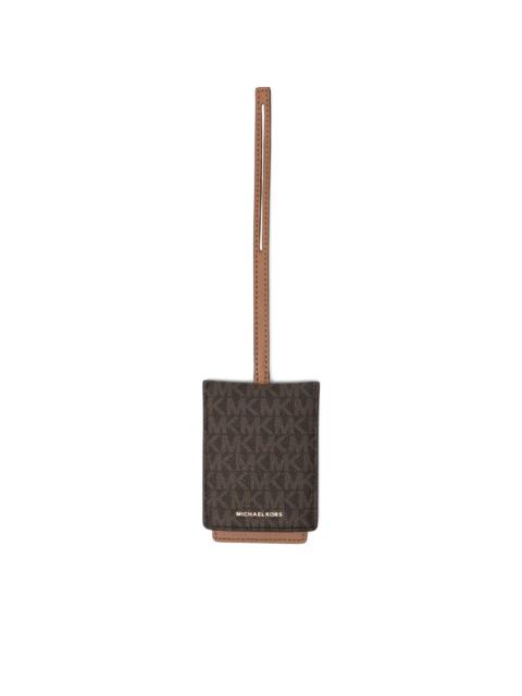MICHAEL KORS signature-logo luggage tag