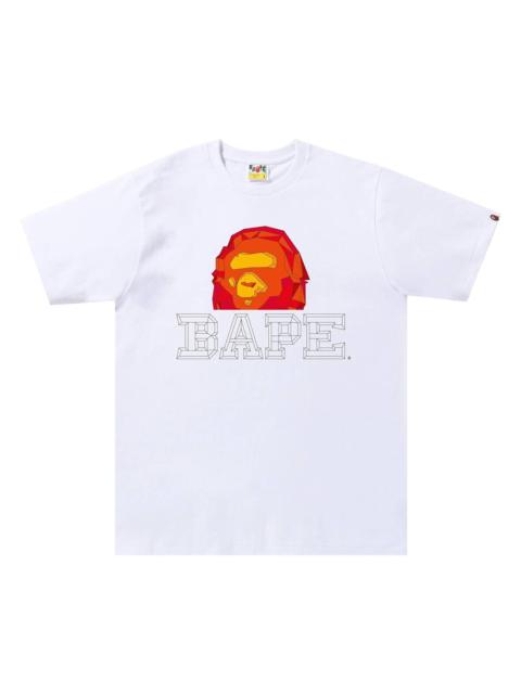 BAPE Polygon Ape Head Tee 'White'